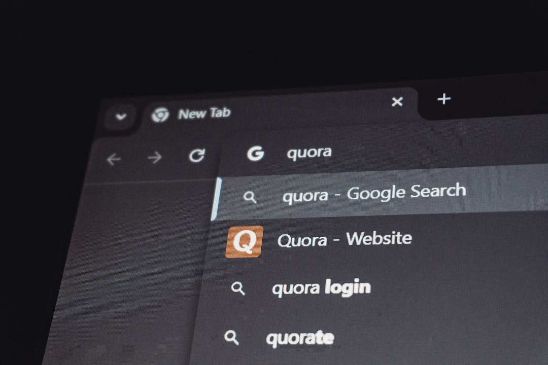 Futuristic data search interface - Google search results for quora website